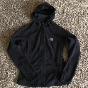 Small black athletic The North Face fleece zip up